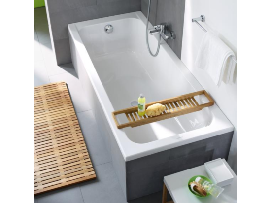 vente unique Baignoire droite 180x80 DURAVIT D-Code bonde au centre