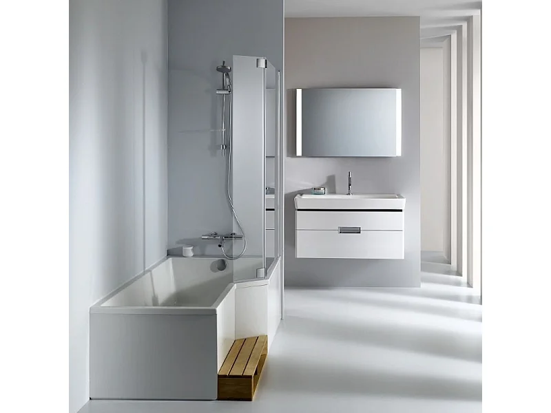 Baignoire bain douche 170 x 90 cm JACOB DELAFON Neo blanc brillant droite
