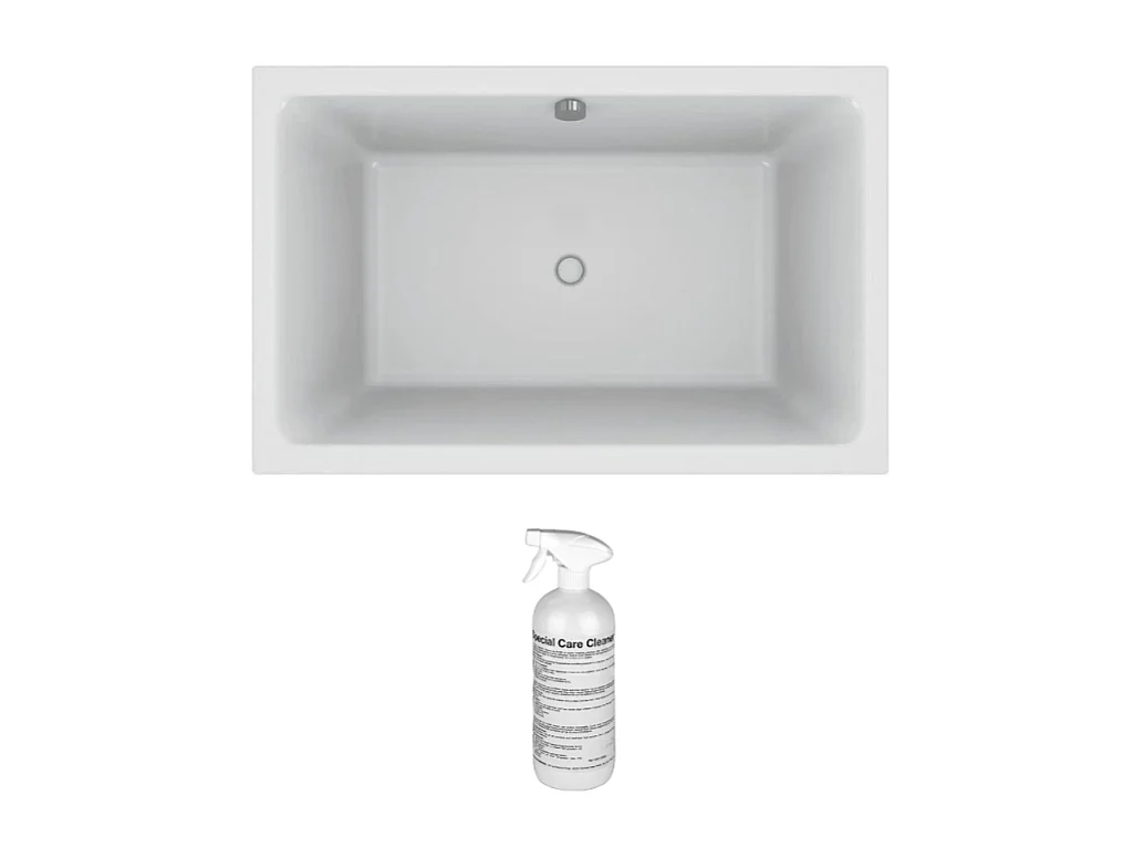 Baignoire bain douche JACOB DELAFON Capsule profonde, 120 x 80 cm + nettoyant