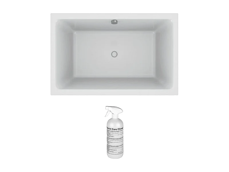 Baignoire bain douche JACOB DELAFON Capsule profonde, 120 x 80 cm + nettoyant