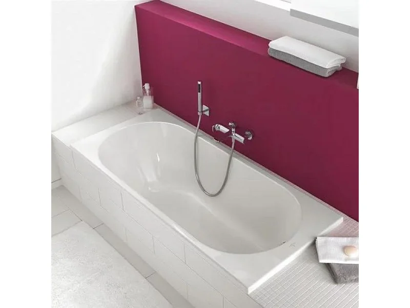 Baignoire droite 180 X 80 VILLEROY ET BOCH O Novo Duo acrylique