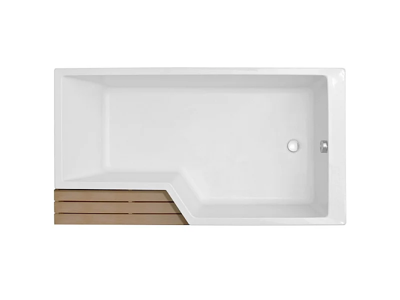 Baignoire bain douche 150 x 80 cm JACOB DELAFON Neo blanc brillant droite