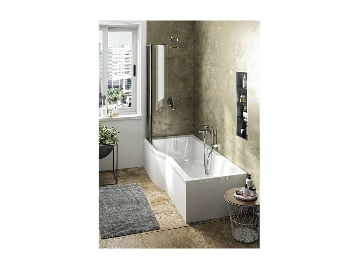 Ideal Standard baignoire pour bain douche170x80 asymétrique Connect Air droite blanc