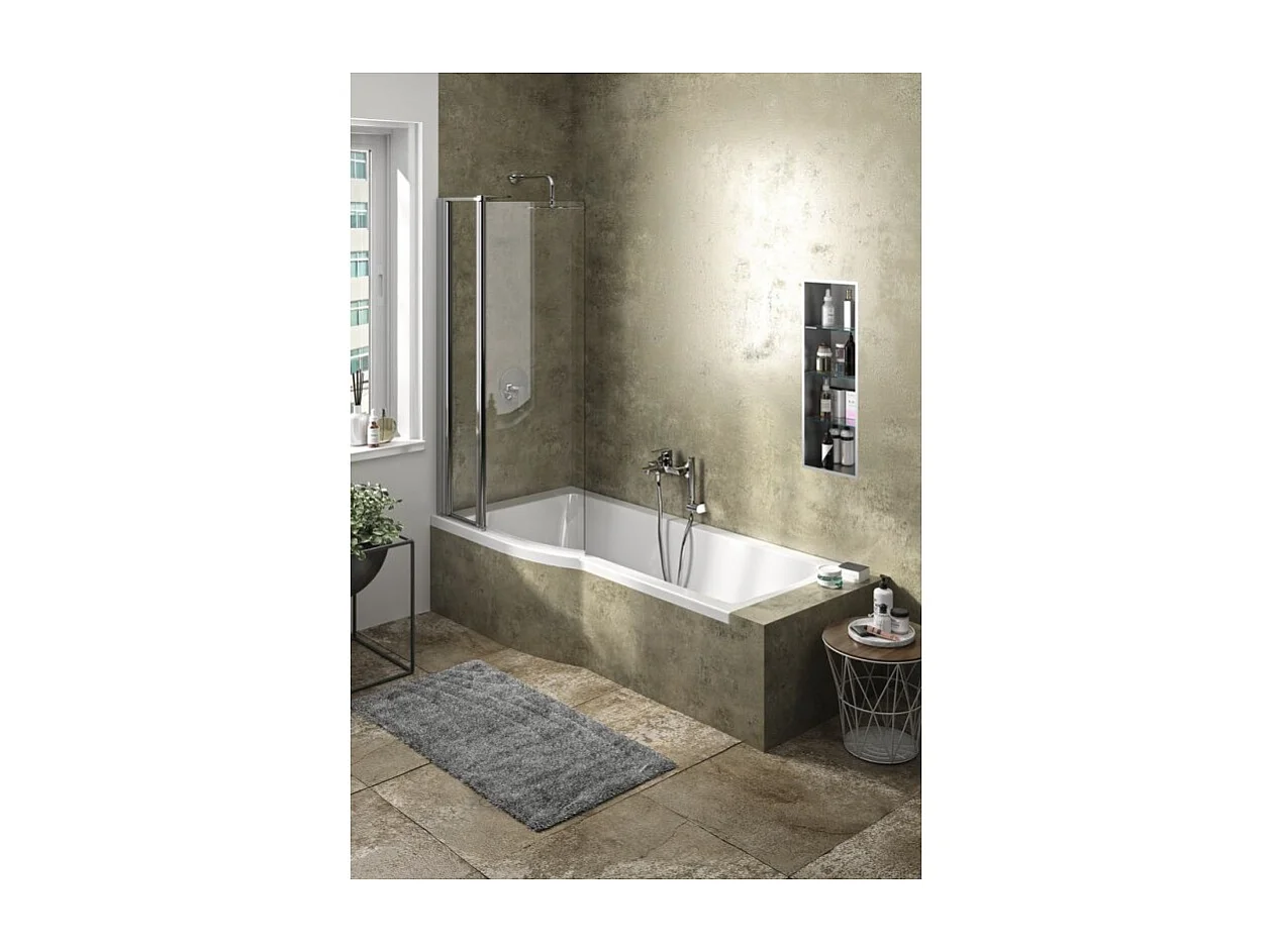 Ideal Standard baignoire pour bain douche170x80 asymétrique Connect Air droite blanc