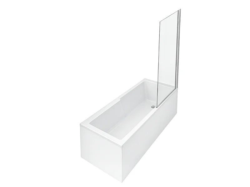 Baignoire bain douche JACOB DELAFON Struktura + pare bain + tablier + étagère 170 x 70