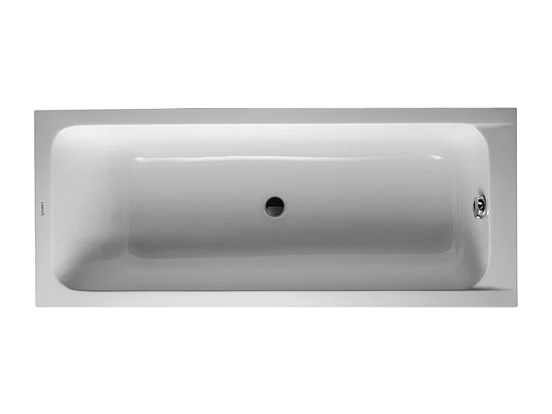 Baignoire droite 170x70 DURAVIT D-Code bonde au centre