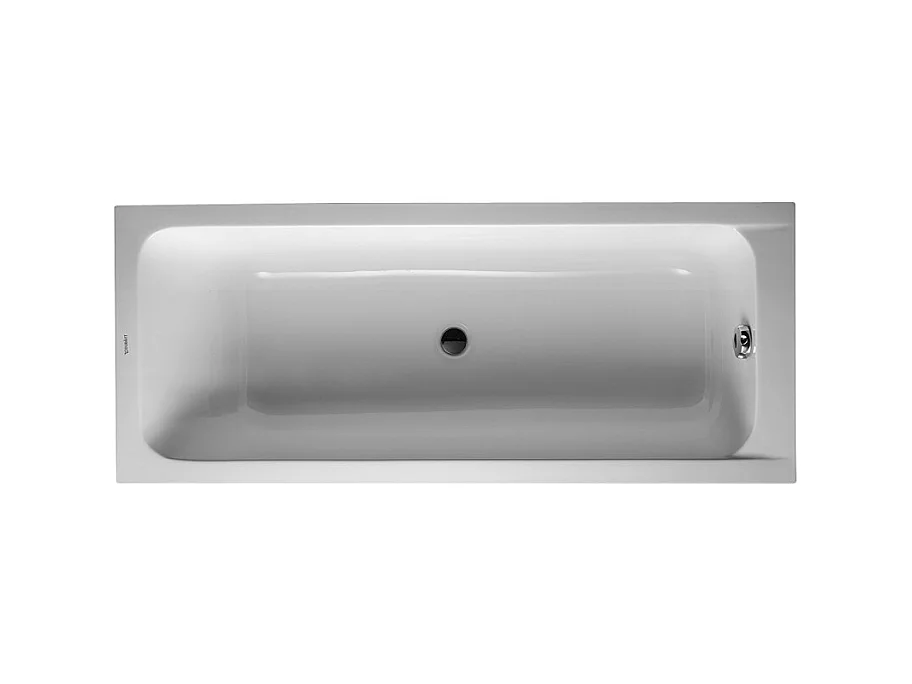 Baignoire droite 170x70 DURAVIT D-Code bonde au centre