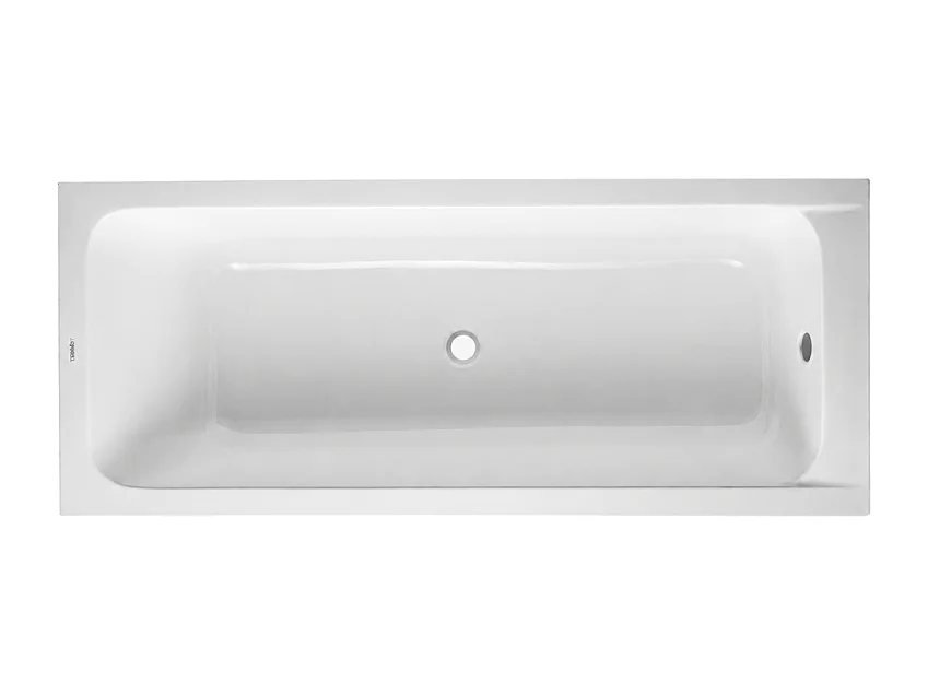 Baignoire droite 170x70 DURAVIT D-Code bonde au centre