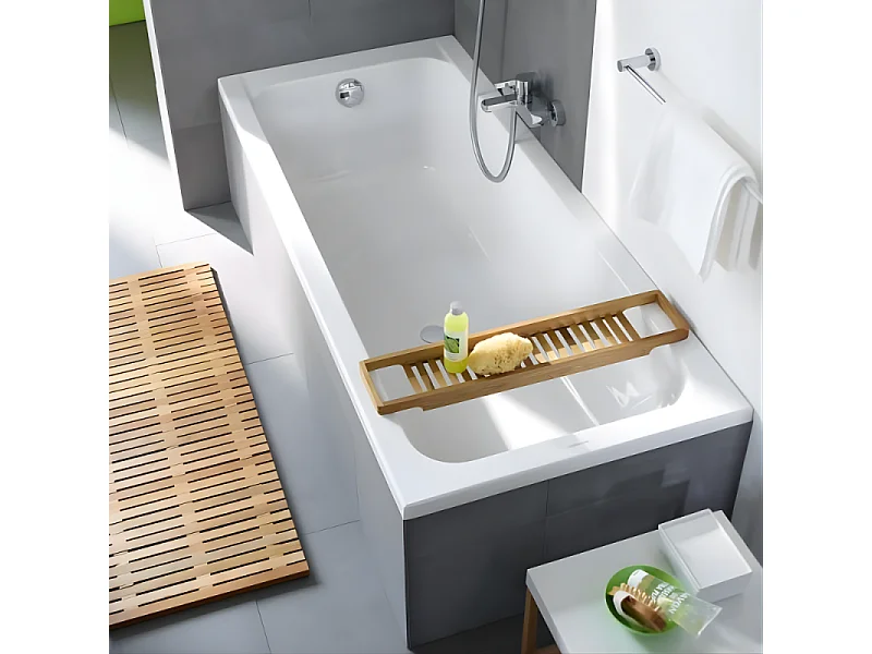 Baignoire droite 170x70 DURAVIT D-Code bonde au centre