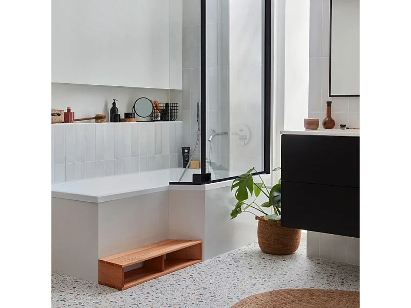 Baignoire bain douche 150 x 80 cm JACOB DELAFON Neo blanc mat droite