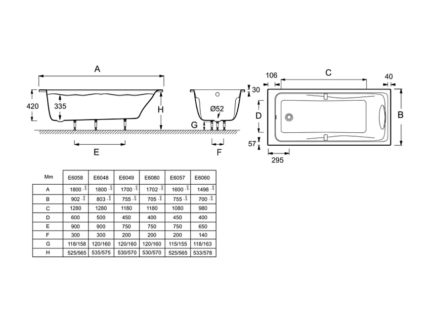 Pack baignoire droite 180 X 80 JACOB DELAFON Odéon Up + pare bain 2 volets noir mat