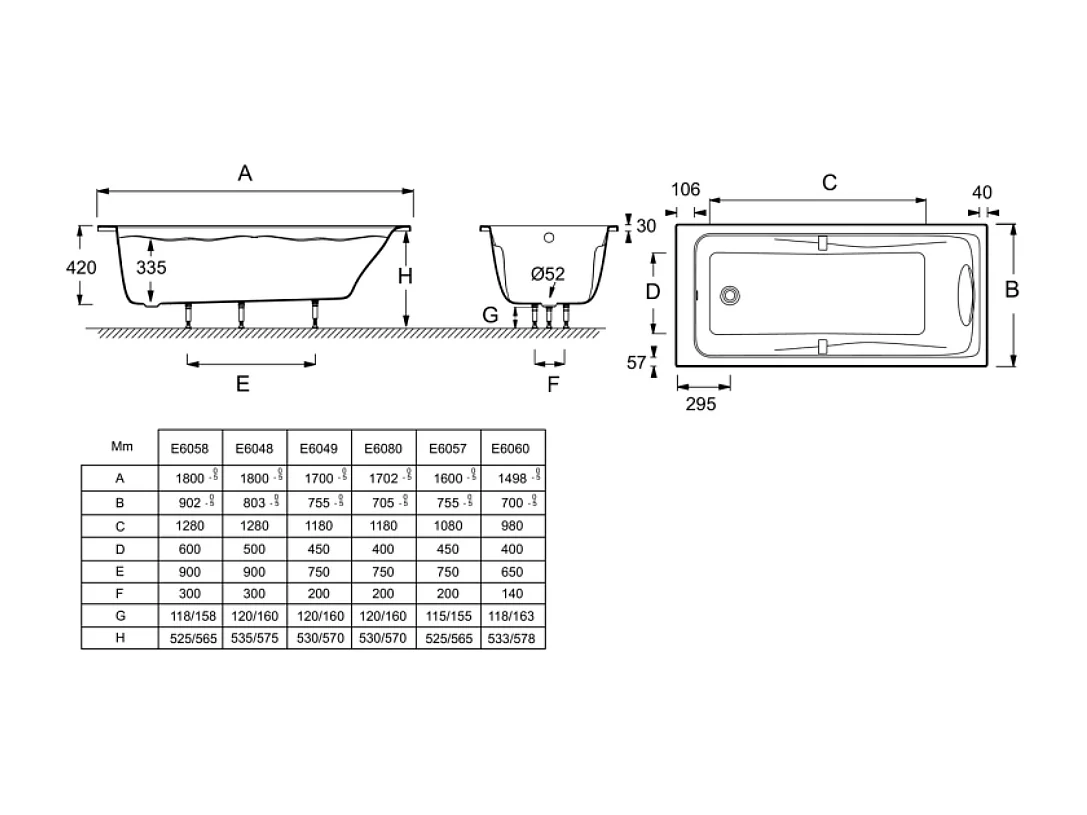Pack baignoire droite JACOB DELAFON Odéon up + pare bain 2 volets