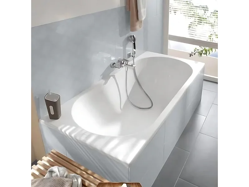 Baignoire droite 170 X 75 VILLEROY ET BOCH O Novo Solo acrylique