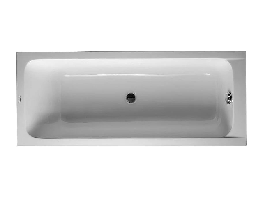 Baignoire droite 170x75 DURAVIT D-Code bonde au centre