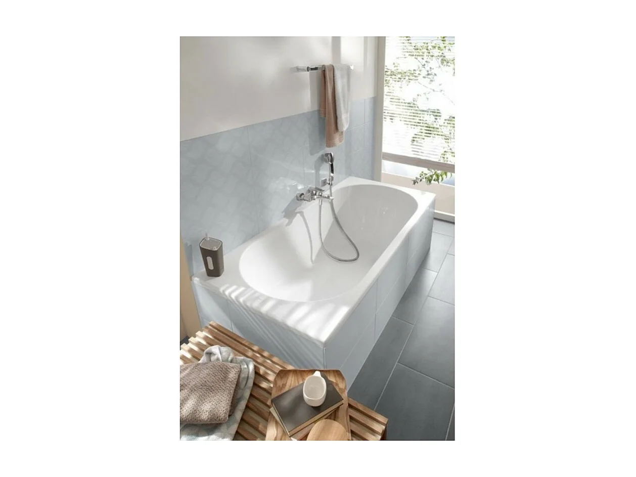 Baignoire droite 160 X 70 VILLEROY ET BOCH O Novo Solo acrylique
