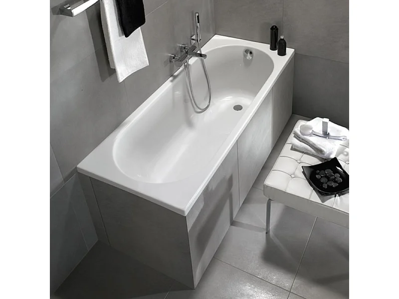Baignoire droite 160 X 70 VILLEROY ET BOCH O Novo Solo acrylique