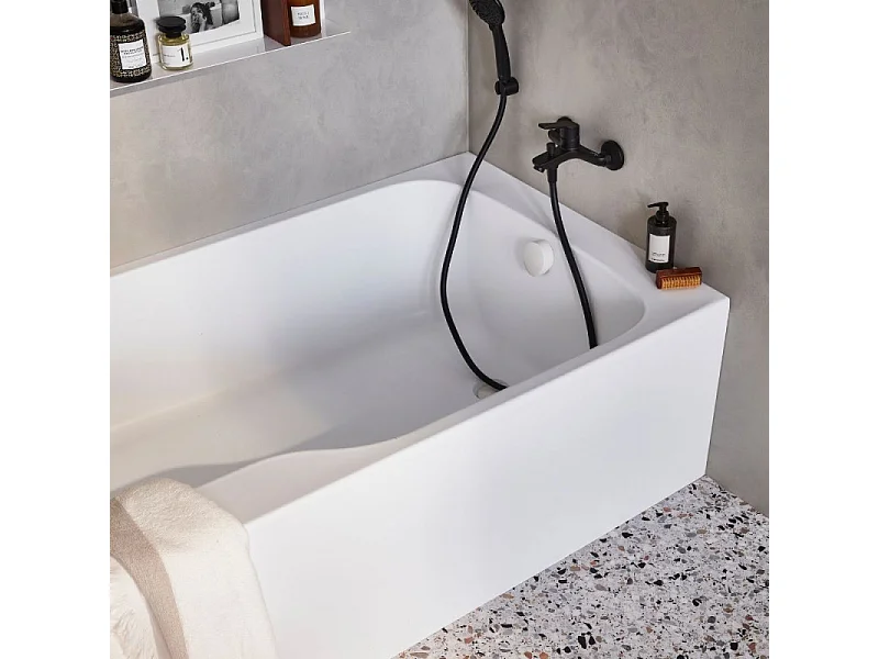 Baignoire bain douche JACOB DELAFON Malice antidérapante + pare bain 170 x 90, version droite