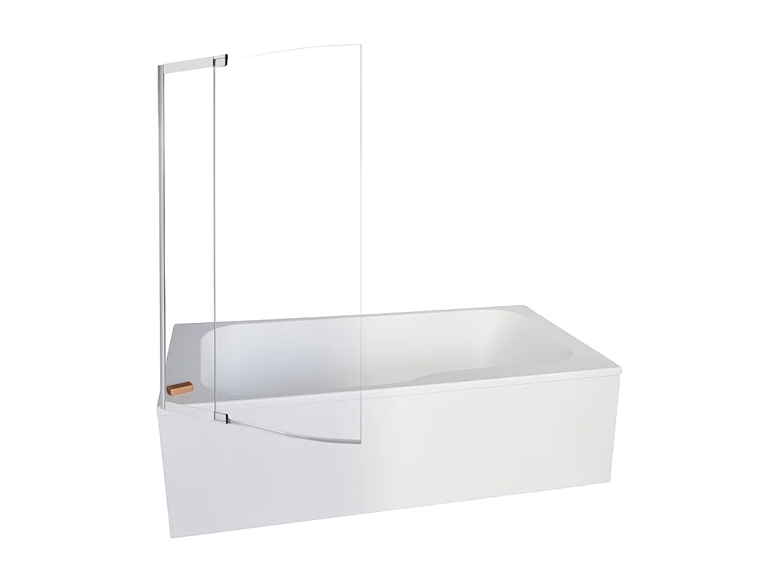 Baignoire bain douche JACOB DELAFON Malice antidérapante + pare bain 170 x 90, version gauche