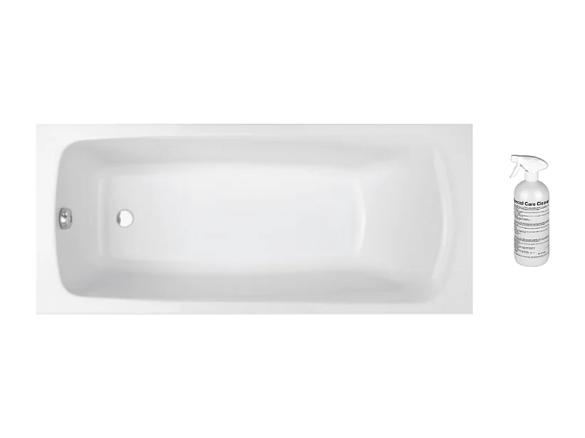 Baignoire droite 170 X 75 JACOB DELAFON Brive en acrylique renforcé + nettoyant