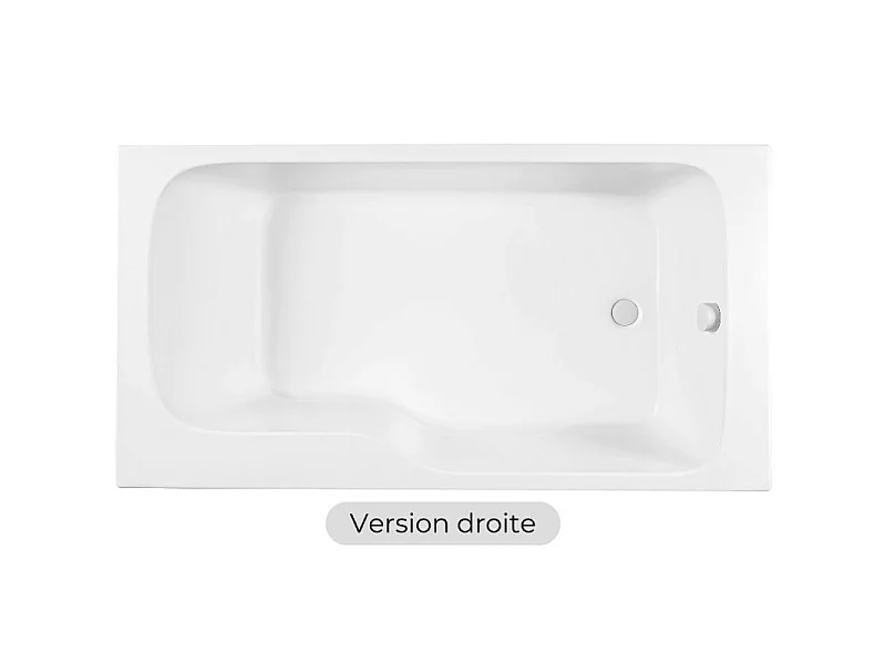 Baignoire bain douche JACOB DELAFON Malice + nettoyant 170 x 90, version droite