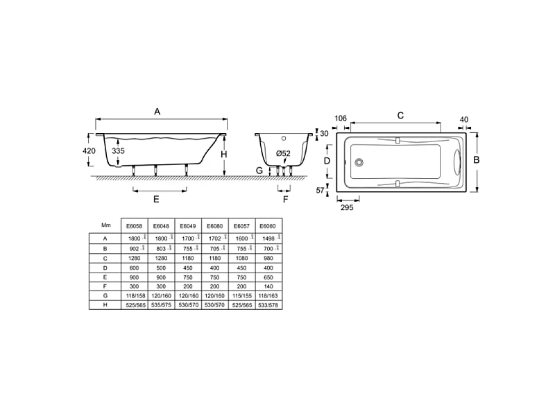 Pack baignoire droite 170 X 70 JACOB DELAFON Odéon up + pare bain 2 volets noir mat