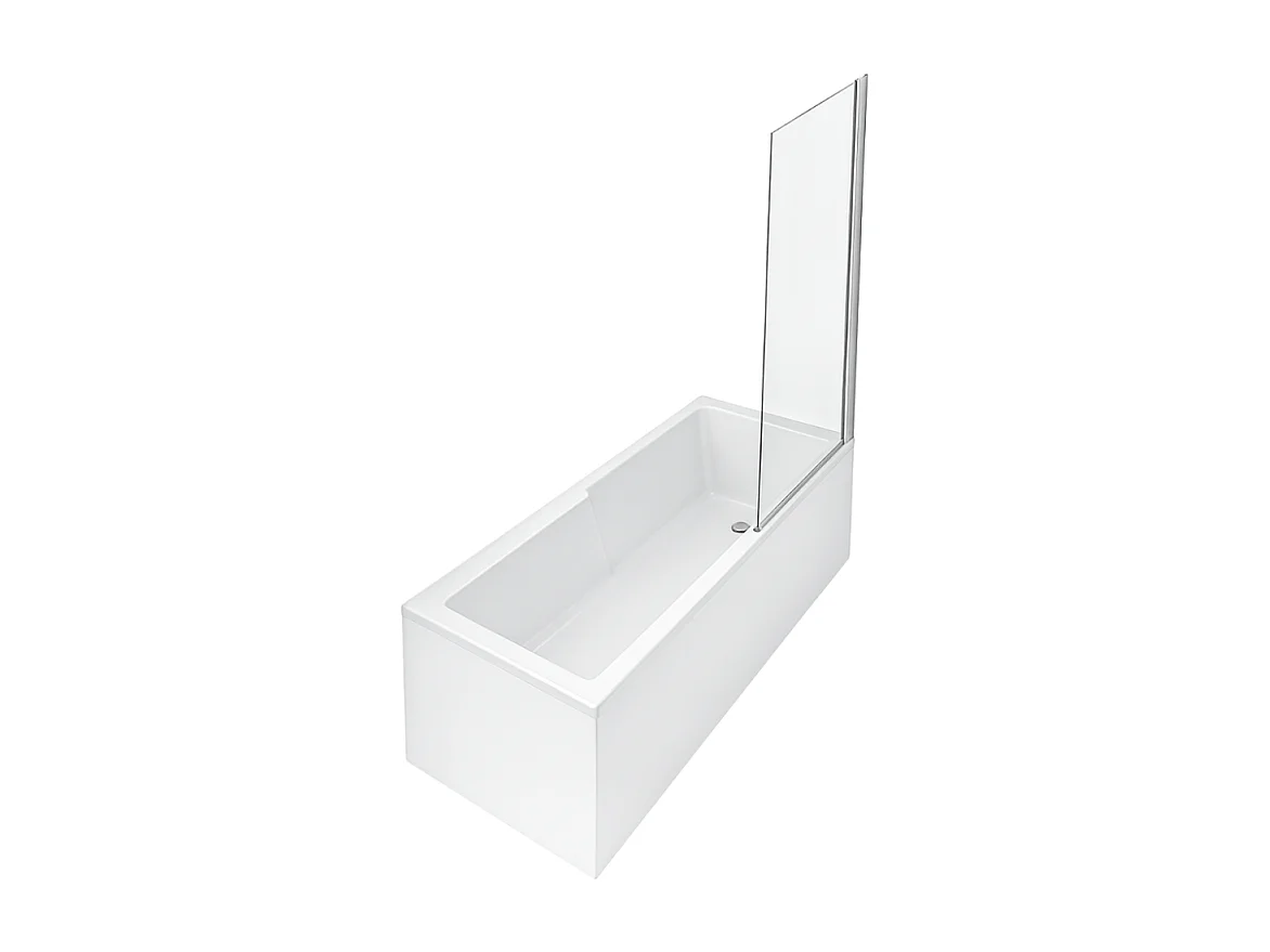 Baignoire bain douche JACOB DELAFON Struktura + pare bain + étagère 170 X 70