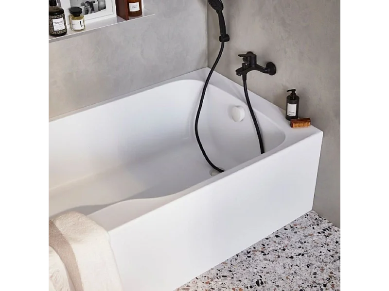 Baignoire bain douche JACOB DELAFON Malice antidérapante + tablier niche 170 x 90 version droite
