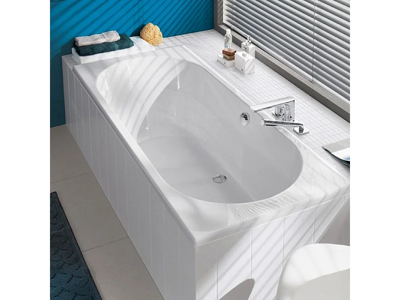 Baignoire droite 170 X 70 VILLEROY ET BOCH O Novo Solo acrylique