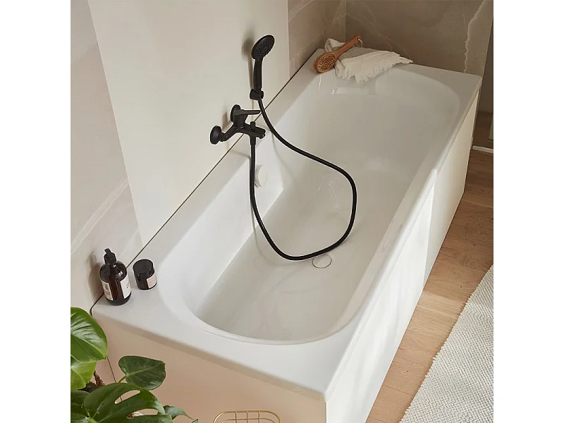 Baignoire droite JACOB DELAFON Elise deux places + pare bain 170 X 75
