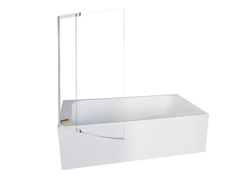 Baignoire bain douche JACOB DELAFON Malice antidérapante + tablier niche + pare bain 160 x 85 gauche