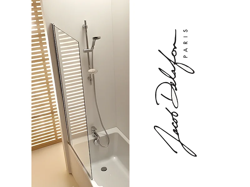 Baignoire JACOB DELAFON Corvette 150x70 cm + Pare bain