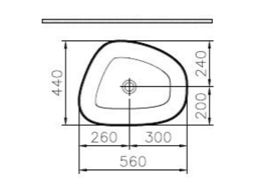 Lavabo double vasque à poser VITRA Outline, asymétrique - taupe mat Haut de gamme
