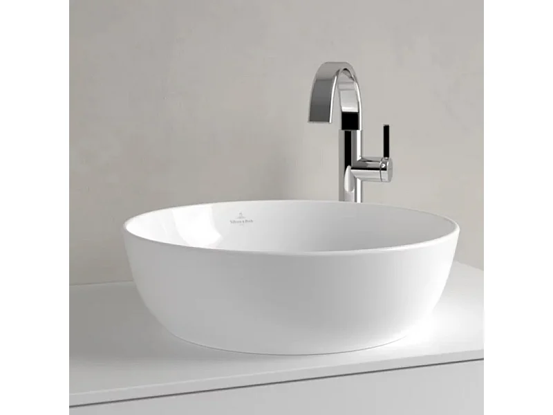 Vasque ronde à poser VILLEROY ET BOCH Artis Stone White CeramicPlus