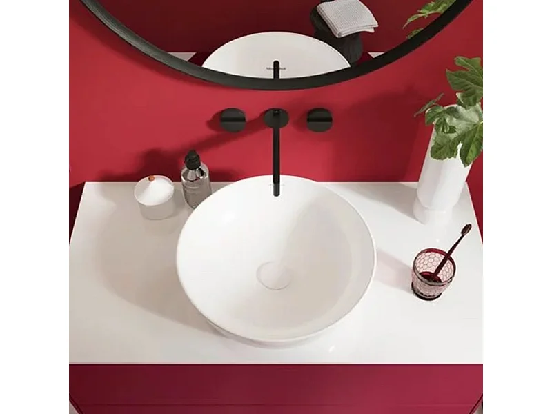 Vasque ronde à poser VILLEROY ET BOCH Artis Stone White CeramicPlus