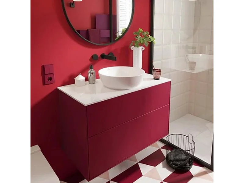 Vasque ronde à poser VILLEROY ET BOCH Artis Stone White CeramicPlus