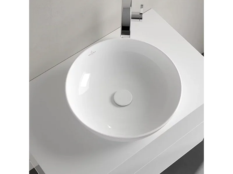 Vasque ronde à poser VILLEROY ET BOCH Artis Stone White CeramicPlus