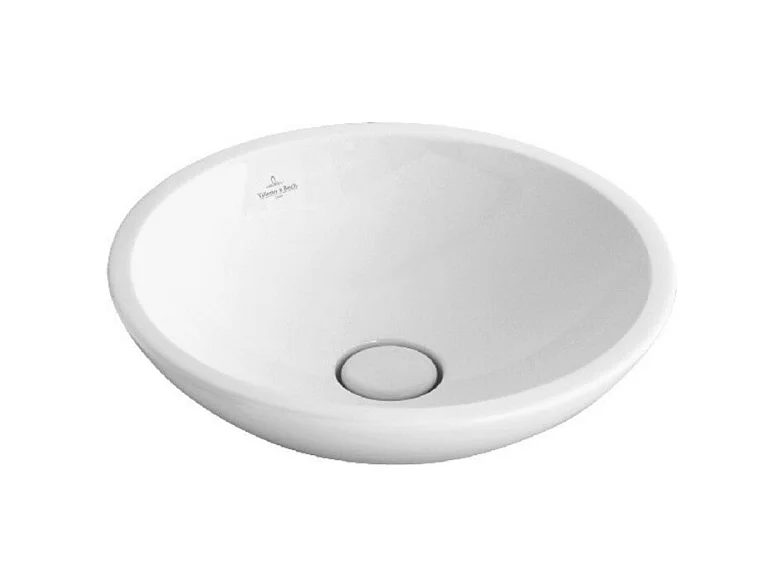 Vasque ronde à poser avec trop plein 43 cm VILLEROY ET BOCH Loop & Friends Blanc CeramicPlus