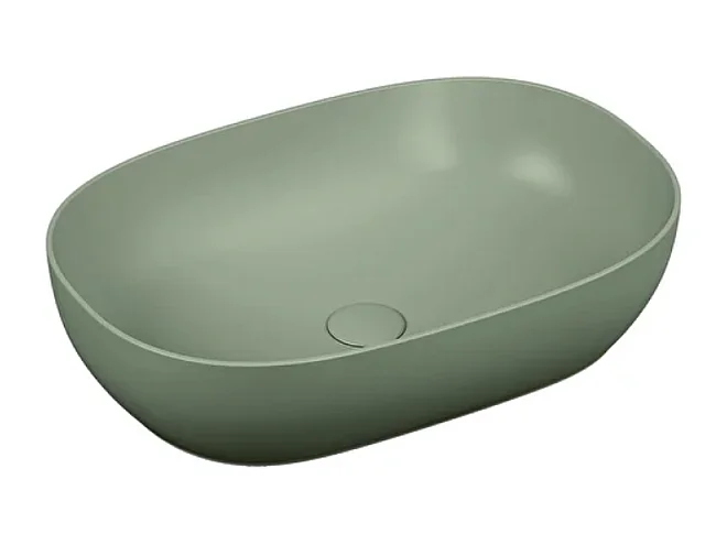 Vasque à poser ovale VITRA Outline - taupe mat