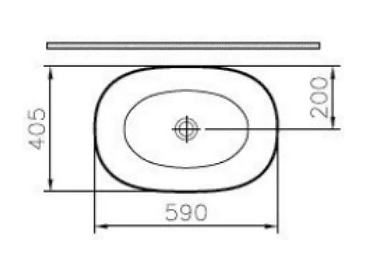 Lot de deux vasques a poser ovale Vitra Outline noir mat