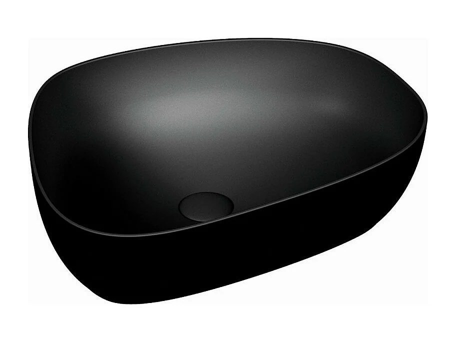 Vasque a poser asymetrique Vitra Outline - Noir mat