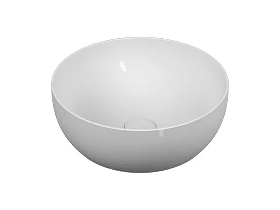 Vasque à poser ronde VITRA Outline - Blanc brillant