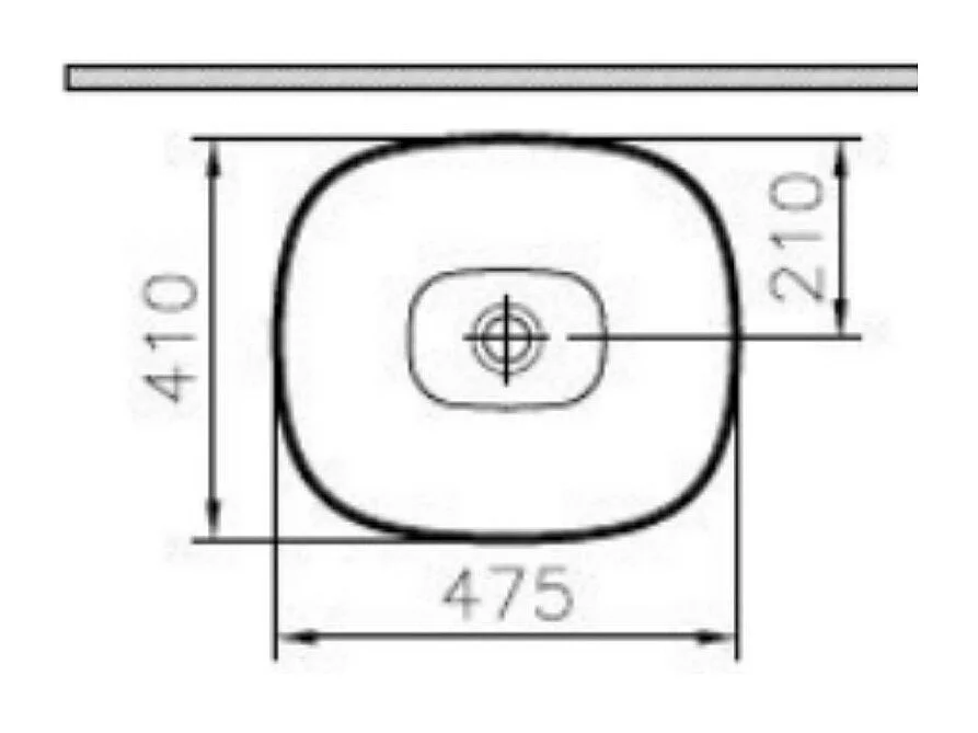 Lavabo double vasque à poser VITRA Outline, trapeze - blanc brillant Haut de gamme