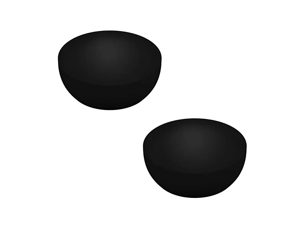 Lavabo double vasque à poser VITRA Outline, rond - noir mat Haut de gamme