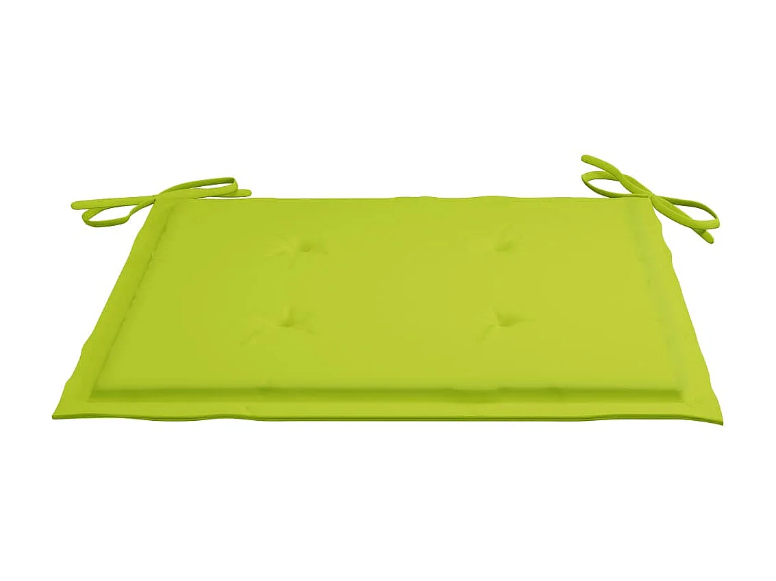 Chaises de jardin empilables avec coussins 6 pcs Teck solide 79