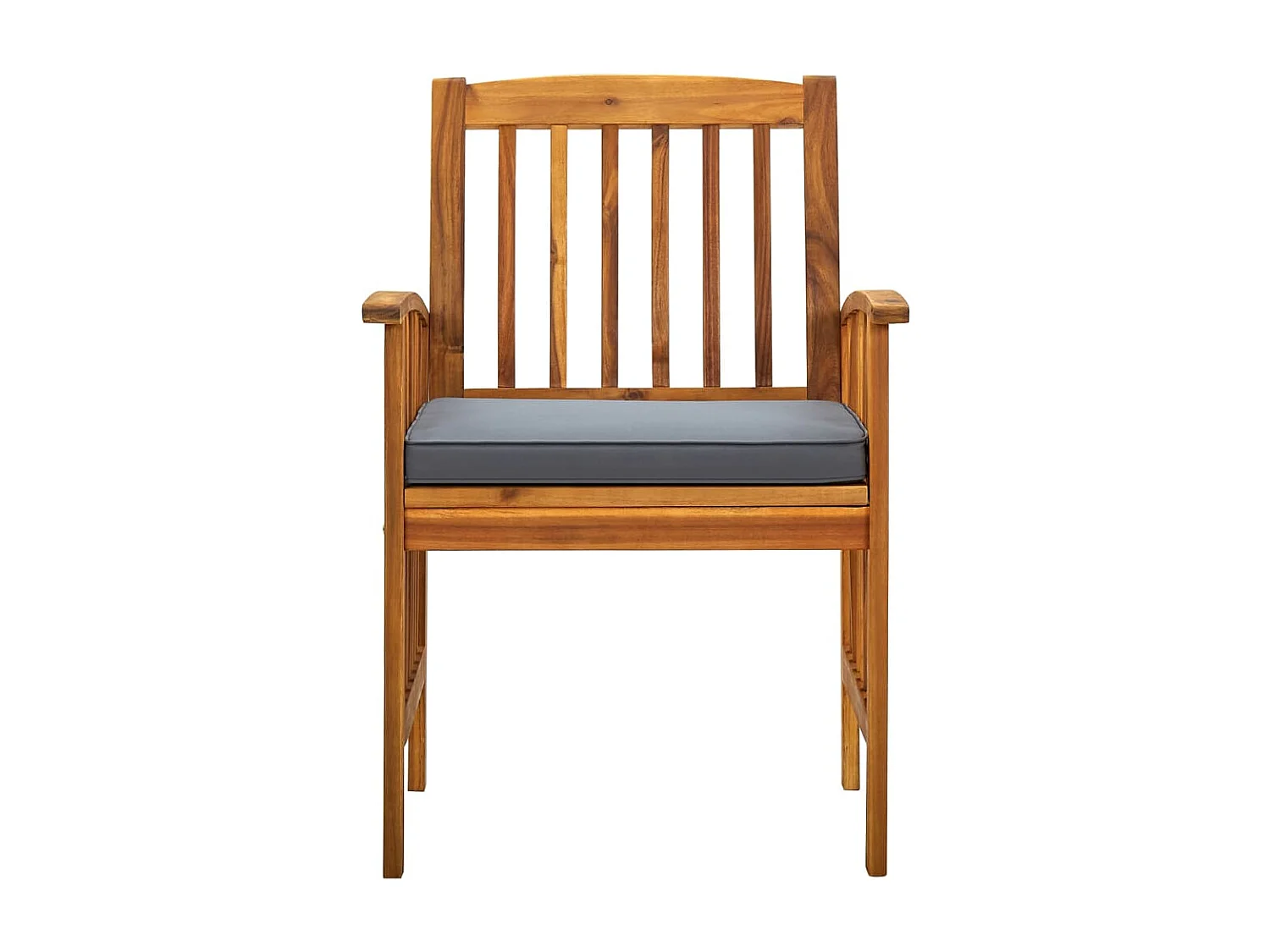 Chaises à dîner de jardin 3pcs et coussins Bois d'acacia massif