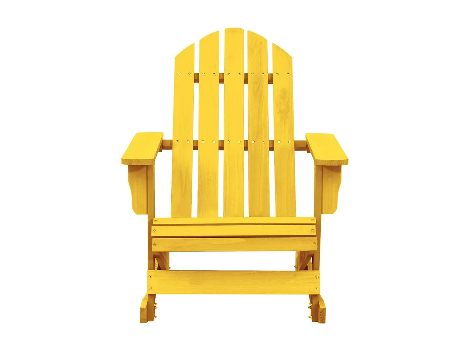 Chaise à bascule de jardin Adirondack Bois de sapin Jaune