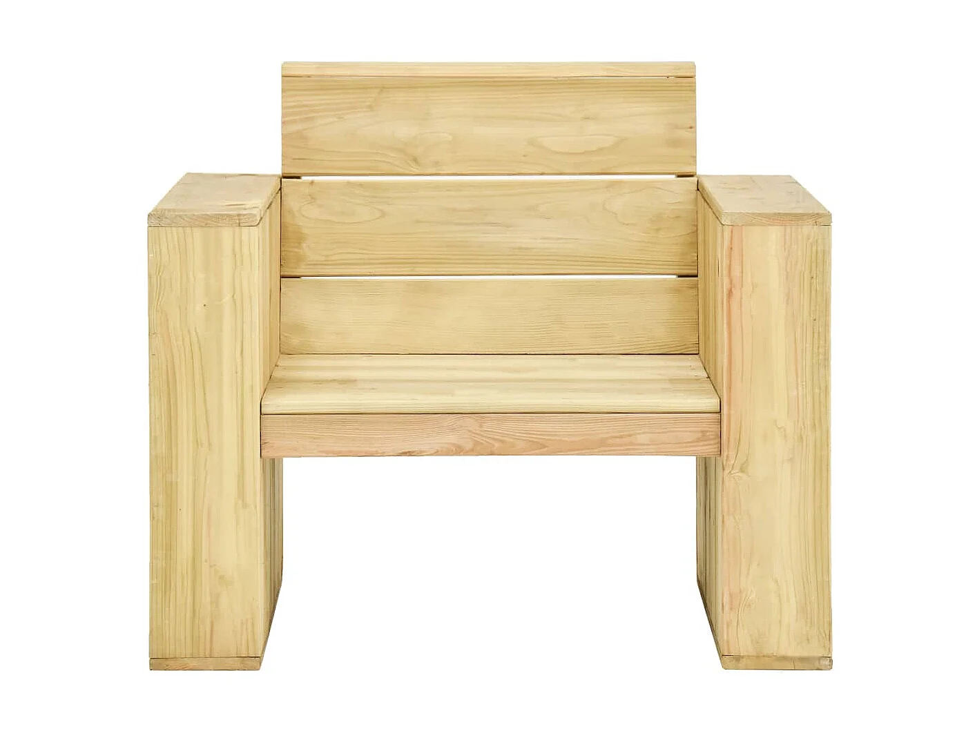 Chaises de jardin 2 pcs 89x76x76 Bois de pin imprégné