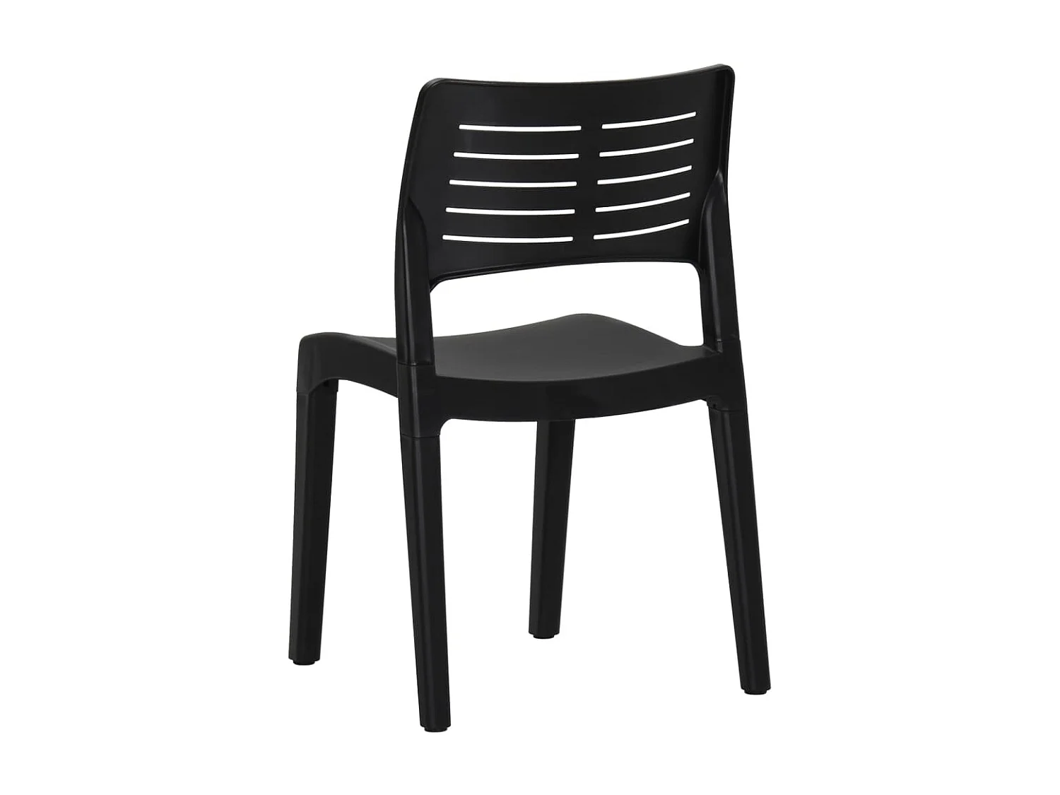 Chaises de jardin 2 pcs Anthracite Polypropylène