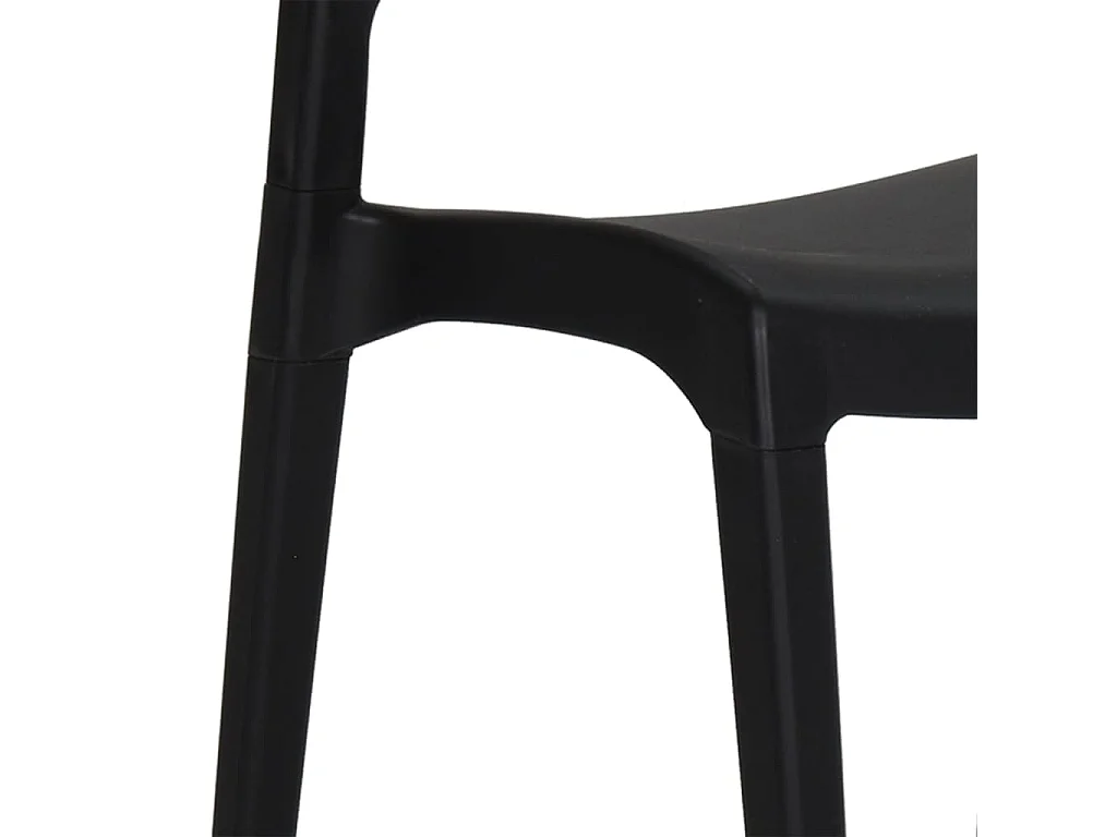 Chaises de jardin 2 pcs Anthracite Polypropylène