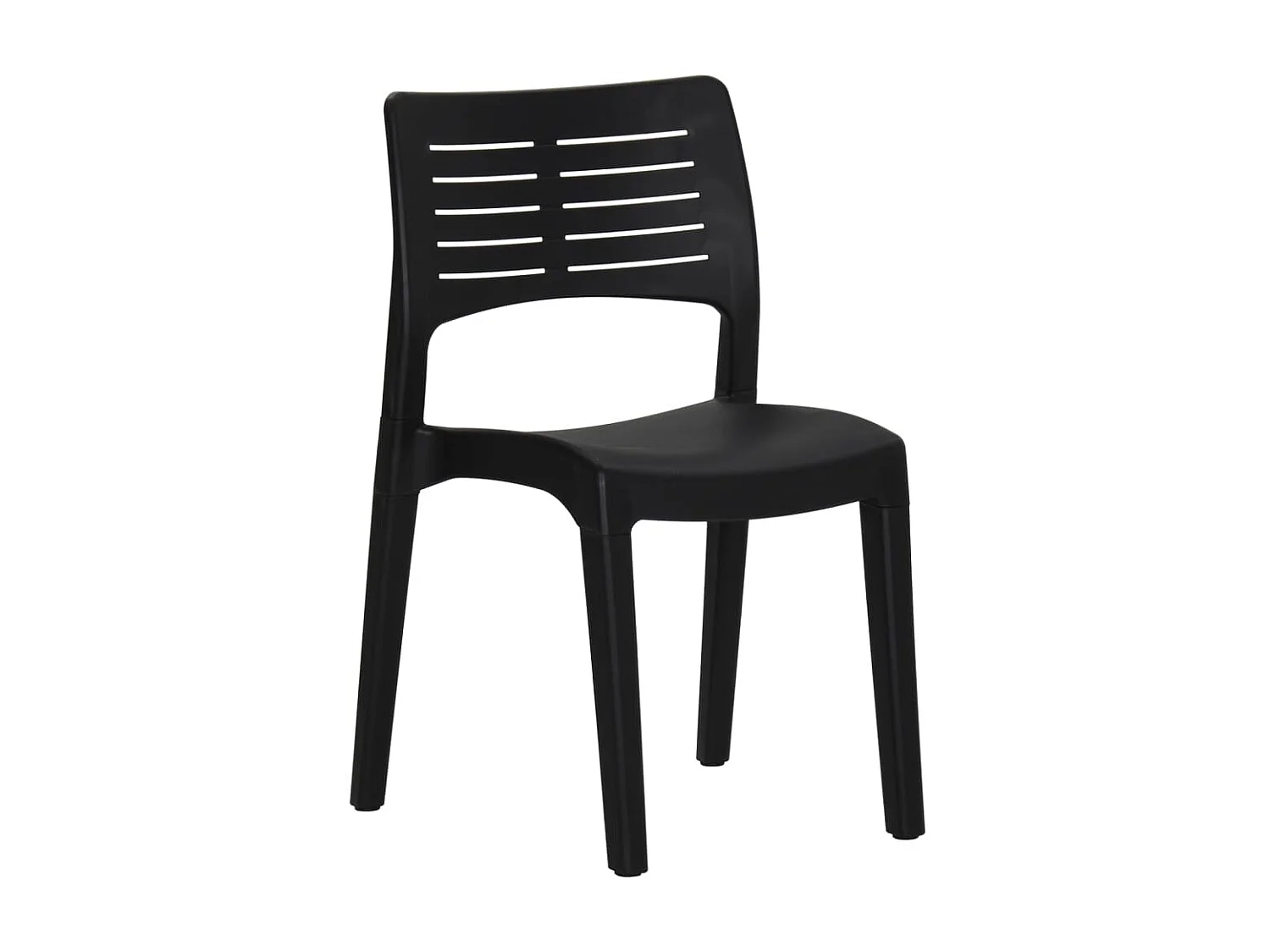 Chaises de jardin 2 pcs Anthracite Polypropylène